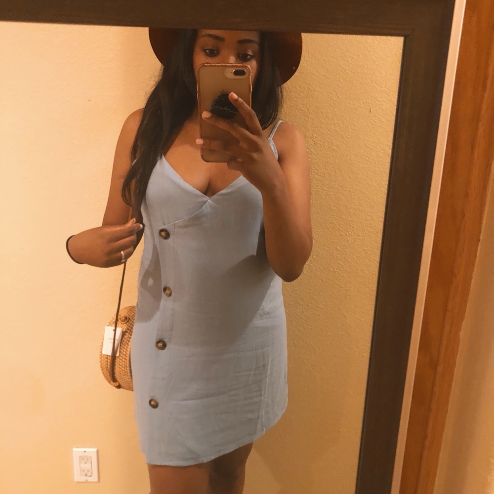 Baby Blue Mini Dress